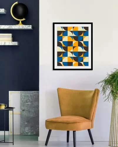 queence Bild Sammy, Abstrakt, Figuren, Gemälde, Kunst, Modern (1 St), HD Premium Poster-Druck inkl. Holzrahmen