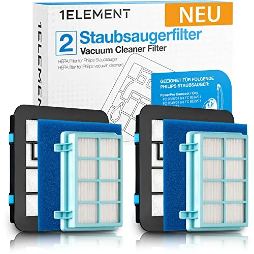 Filter für Philips PowerPro Compact, City & Active – ersetzt FC8010/02 – Staubsaugerfilter passend für FC9331, FC9332, FC9333, FC9555, FC9556 2