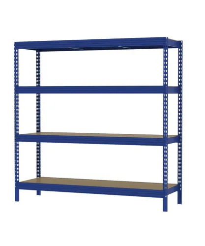 Schwerlastregal Profi 200x200x60 cm 3200 kg blau Werkstattregal Lagerregal Regal