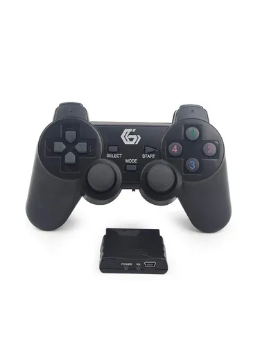 Gembird Kabelloses Gamepad für USB, PC, PS2 und PS3 mit Dual-Vibration - Erlebe Gaming neu mit dem kabellosen Gembird Gamepad. 10 Tasten und Dual-Vibration sorgen für ein intensives Spielerlebnis auf verschiedenen Plattformen.