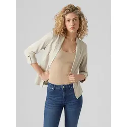 VERO MODA Damen Blazer Jackett - Elegantes Shacket mit Dreiviertel Arm - Blazer für Damen, perfektes Basic für jeden Anlass, verleiht jedem Outfit Stil und Eleganz. Ideal für Business oder Freizeit.