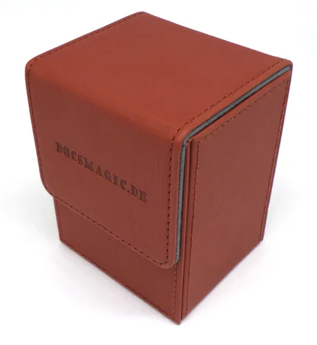 Docsmagic.de Premium Magnetic Flip Box (80) Copper + Deck Divider - MTG PKM YGO