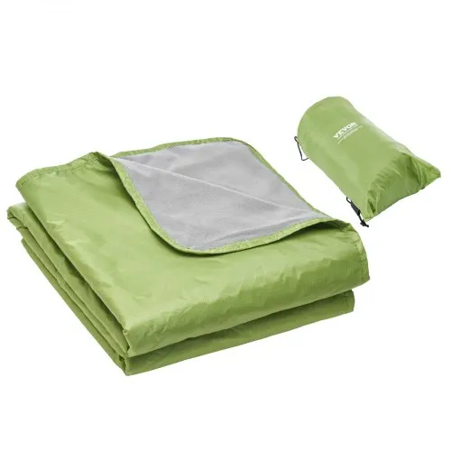 VEVOR Campingdecke - Robuste Picknickdecke 2x1,5m in Armeegrün - Luftmatratzen & Isomatten - Wasserdichte Polyestervlies-Decke, ideal für Outdoor-Aktivitäten und schützt vor Nässe.