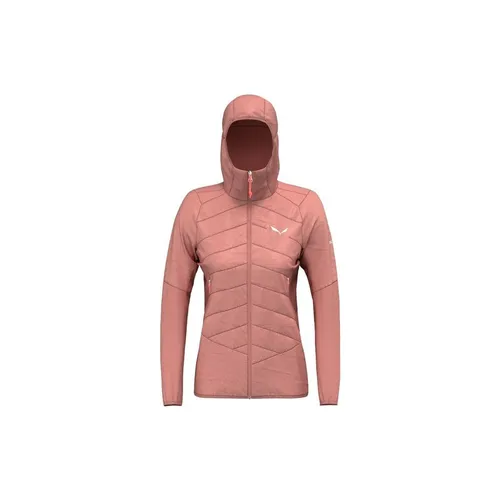 Salewa Ortles Hybrid TWR Jacket W - Damen Funktionsjacke in desert pink - Ideal für alpines Bergsteigen, bietet diese Jacke hervorragende Thermoregulation und Bewegungsfreiheit dank TirolWool Responsive und Durastretch. PFC-frei und wasserabweisend.