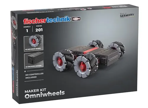 Maker Kit Omniwheels - Konstruktionsspielzeug für kreative Köpfe - Innovatives Konstruktionsspielzeug ab 18 Jahren, fördert kreatives Denken und technisches Verständnis - ideal für Bastler und Technikbegeisterte!