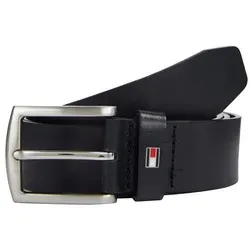 Tommy Hilfiger Herren Gürtel New Denton 3,5 cm - Eleganter Ledergürtel in Blau - Herren-Gürtel aus 100% Echtleder, ideal für Arbeit und festliche Anlässe. Praktische quadratische Dornschließe für individuelle Anpassung und hohen Tragekomfort.