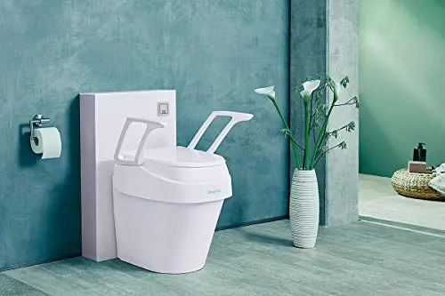 Dietz Toilettensitzerhöhung SmartFix mit Armlehnen - 3-fache Höhenverstellung, einfach zu montieren und ideal für mehr Komfort und Sicherheit