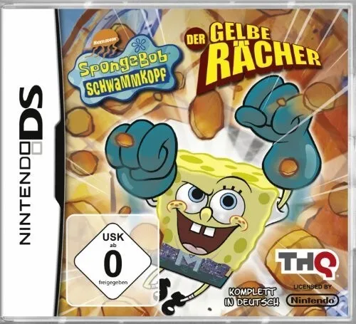 SpongeBob Schwammkopf - Der gelbe Rächer - Actionspiel für Fans von SpongeBob, erlebe spannende Kämpfe mit den legendären Superkräften von Meerjungfraumann und werde zum Held von Bikini Bottom!