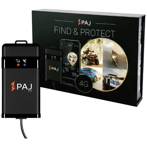 4G Motorrad GPS Tracker - Vehicle Finder 2.0 von PAJ GPS - GPS-Tracker mit 4G-Netzstandard für optimale Ortung, direkt an die Fahrzeugbatterie anschließbar für permanente Stromversorgung. Ideal für Motorrad-Diebstahlschutz und einfache Montage.