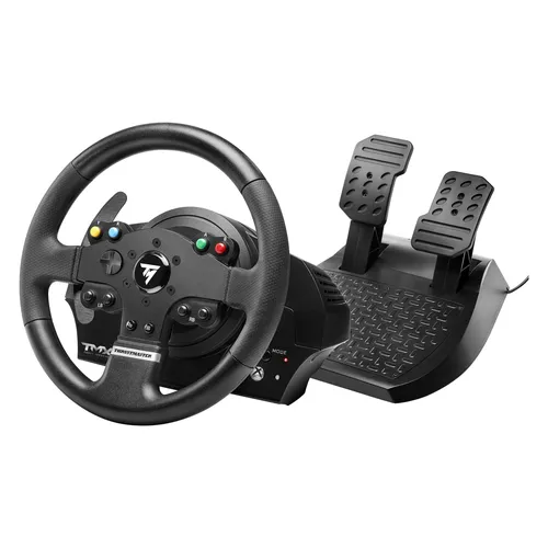 THRUSTMASTER TM TMX Force Feedback Lenkrad - Einstellbares Feedback, 270-900° Rotationswinkel, präzise 12-Bit Auflösung und langlebiges Metallachsen-Riemen-Gangsystem für ein realistisches Fahrerlebnis
