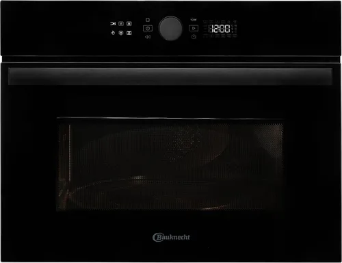 BAUKNECHT Backofen mit Mikrowelle BMW47DMK – 3D-System für perfekte Ergebnisse - Backofen mit Mikrowelle, 3D-System für gleichmäßige Ergebnisse, 40 l Volumen, 7 Leistungsstufen und Crisp-Funktion für knusprige Gerichte in kürzester Zeit.