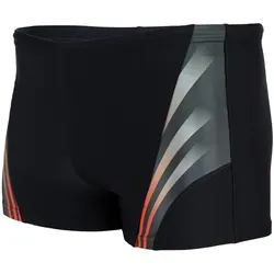 Aquarti Badehose Aquarti Herren Kurze Badehose mit Streifen rot|schwarz M