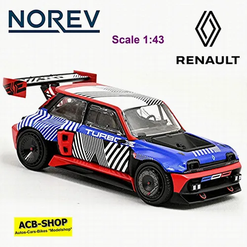 Renault Concept R5 Turbo 3E E-Tech 100% Electrique Bleu 2023 - 1:43 Norev 517967