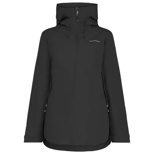 Didriksons Tilde 4 Damen Outdoorjacke - Schwarz, Größe L - Funktionsjacke mit wind- und wasserdichtem Material, ideal für Outdoor-Aktivitäten bei jedem Wetter.