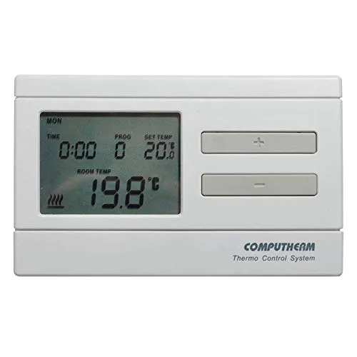 COMPUTHERM Q7 Digital Raumthermostat - Präzises digitales Raumthermostat zur einfachen Temperaturregelung, benutzerfreundlich und mit 2 Jahren Herstellergarantie.