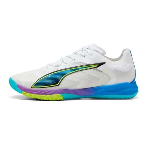 Puma Nitro Sqd 4 Game on 108886 Herren, 26 Frühjahr/Sommer, Farbe PUMA White/Glow Red/Ultra Blau (01), 24.5 cm