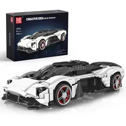 Mould King 10016 Valkyrie Super Car - Baukästen & Bausteine, 1136 hochwertige ABS-Steine für ein detailreiches Auto-Modell, ideal für kreative Baumeister ab 8 Jahren.