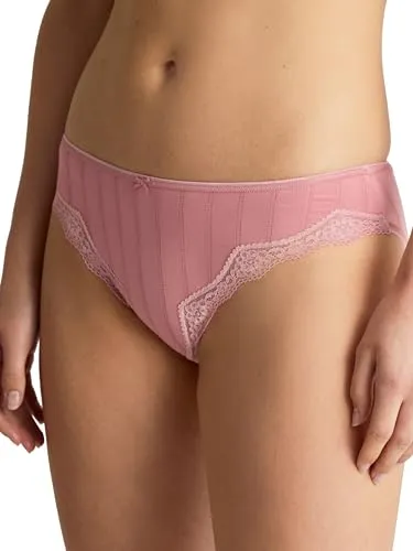 CALIDA Etude Toujours Slip Damen - Hochwertiger Supima-Baumwolle - Bikinis & Taillenslips für Damen, aus feiner Supima-Baumwolle mit hohem Beinausschnitt und weicher Spitze für optimalen Tragekomfort.