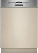 S145EVS04E N50 Spülmaschine Edelstahl 60 cm mit Home Connect - Geschirrspüler mit Energieeffizienz B, 14 Maßgedecken Kapazität und nur 44 dB Lautstärke – ideal für ruhige Küchen und vernetztes Kochen.