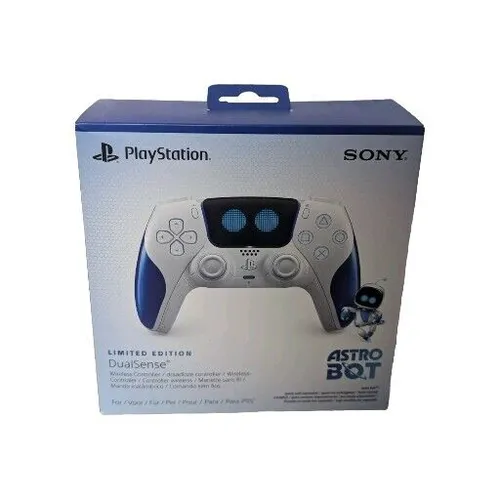 SONY DualSense ASTRO BOTTM Limited Edition Wireless Controller - Weiß Blau, innovatives haptisches Feedback und adaptives Trigger-Erlebnis für PS5 und PC