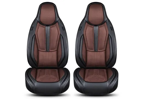 BREMER SITZBEZÜGE Autositzbezug für Opel Adam (2013-2019) - Hochwertige Autositzbezüge in Schwarz/Coffee, perfekt für Opel Adam. Langlebig, pflegeleicht und für Sitzheizungen geeignet – genießen Sie Komfort und Schutz auf jeder Fahrt!