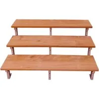 Vinuovo Gartentreppe Stahl Bali 3 Bankirai Hartholz Stufen 140cm