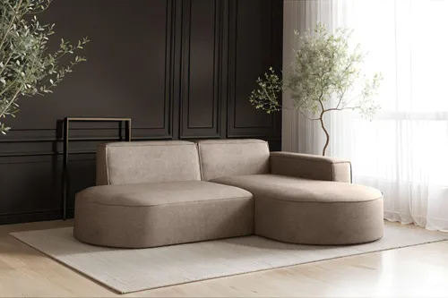 Kaiser Möbel Sofa L-Form Modena, modernes Ecksofa in Dunkelbeige - Erleben Sie das Sofa L-Form Modena mit zeitgemäßem Design und erstklassigem Komfort. Die vielseitige Modulbauweise ermöglicht individuelle Anpassungen, während die strapazierfähige Polsterung für langanhaltende Bequemlichkeit sorgt.