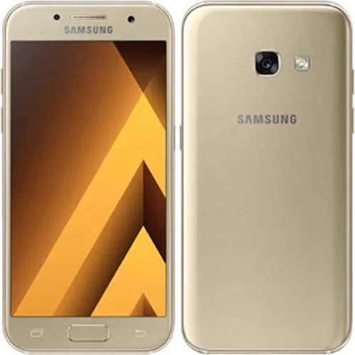 Samsung Galaxy A3 (2017) 16GB Gold Sand - Vodafone Smartphone - Handy mit 4,7 Zoll Super AMOLED Display, 13 MP Kamera und erweiterbarem Speicher bis 256 GB. Ideal für Multimedia-Nutzung und unterwegs.