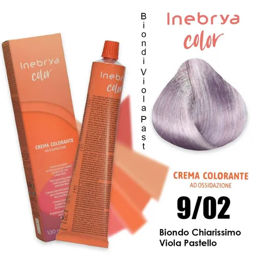 Tönung Haare 9/02 Inebrya Color Blond Viel Klar Natürliche Asche 100ml