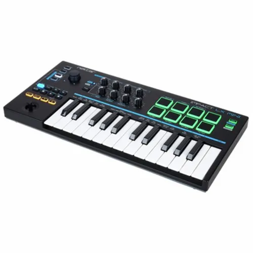 Nektar Impact LX Mini USB MIDI Keyboard Controller - Audio-Controller mit 25 anschlagdynamischen Mini-Tasten, 8 zuweisbaren Drehreglern und einem kostenlosen Download von Bitwig 8-Track, ideal für kreative Musikproduktionen.