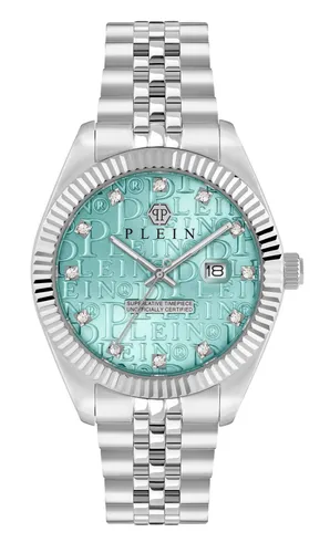 Philipp Plein Watch PWMFA0225 - Elegante Armbanduhr für Herren mit Kalenderfunktion und Leuchtzeigern. Robustes Edelstahlband, wasserdicht bis 5 bar. Stilvoll und funktional für jeden Anlass.