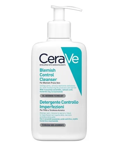 CeraVe Blemish Control Reinigungsgel 473 ml - Sonstige, effektives Reinigungsgel für Akne-Haut, das Unreinheiten bekämpft und die Haut sanft reinigt, ohne sie auszutrocknen.