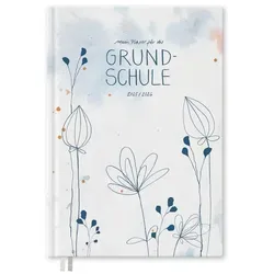 Eine der Guten Verlag Lehrerkalender Grundschulplaner 2025 2026 - A5, weiß, 1 Doppelseite / Woche, Schuljahr 25/26, 216 S. Hardcover, klimaneutral blau|rosa|weiß