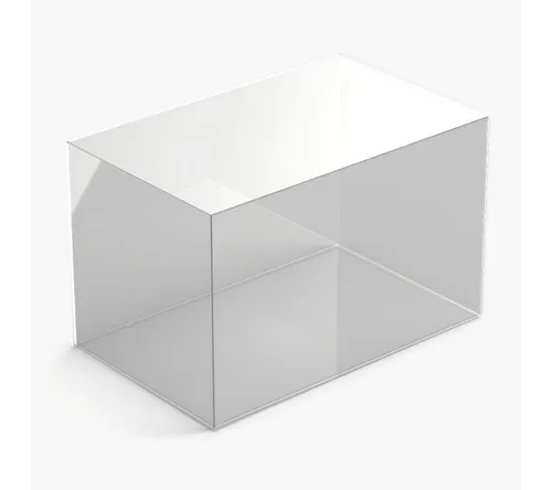 Hansen Werbetechnik Vitrine - Rechteckiger Schaukasten aus Acrylglas - Vitrinenschrank 30 x 48 x 30 cm, ideal für die ansprechende Präsentation Ihrer Produkte oder Informationen.