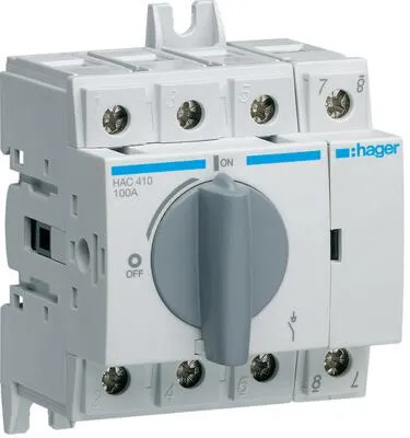 4P 100A HAC410 Lasttrennschalter - Sonstige, zuverlässiger Lasttrennschalter mit 4 Stangen für sichere elektrische Trennungen in industriellen Anwendungen.