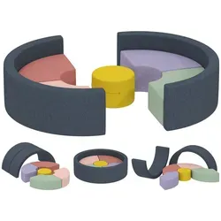 Aiyaplay Schaumstoff-Bausteine - Mehrfarbiges Outdoor Spielzeug - Die Aiyaplay Schaumstoff-Bausteine fördern kreatives Spielen und motorische Fähigkeiten. Der abnehmbare Cordbezug sorgt für einfache Reinigung. Ideal für Kleinkinder, um Selbstvertrauen zu entwickeln und Abenteuer zu erleben.