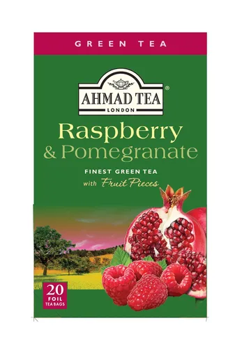 Granatäpfel & Himbeeren Aroma Tee 20 Beutel in Folie Raspberry & Pomegranate Tea