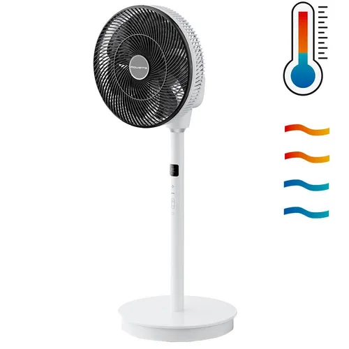 Rowenta Standventilator Turbo Swift Silence QV5040F0 - Ventilator mit extrem leiser Effitech-Technologie (20 dB), multidirektionale Oszillation und 20 Geschwindigkeiten für individuelle Erfrischung – ideal für Schlafzimmer und Büros.