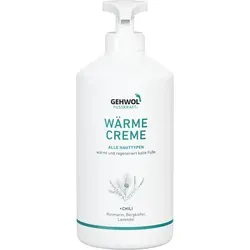 GEHWOL Fusskraft Rot Fußcreme 500 ml - Wärmende Fußpflegecreme für trockene Haut, ideal für intensive Pflege und Wohlbefinden der Füße.