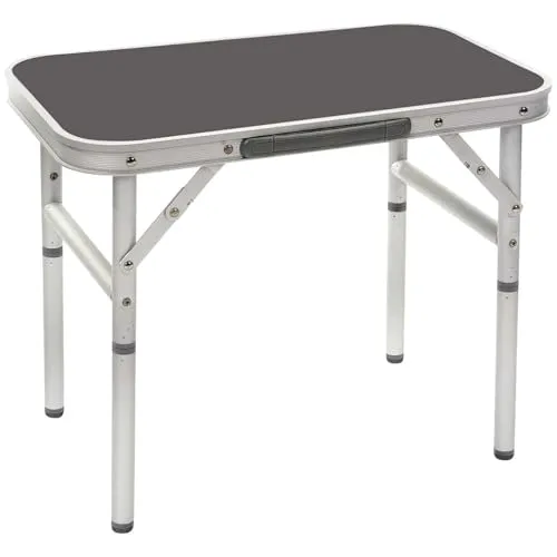 Bo-Camp Campingtisch Alu Mini – Klapptisch für Garten und Camping - Camping-Möbel: Flexibler Klapptisch in 2 Höhen, ideal für Camping, Picknicks oder Gartenfeste, leicht und tragbar.