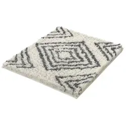 Kleine Wolke Badteppich Boho, Beige, 55x65 cm - Badteppich Boho in Beige, Oeko-Tex® zertifiziert, rutschhemmend und ideal für Fußbodenheizung – perfekter Komfort für Ihr Badezimmer.