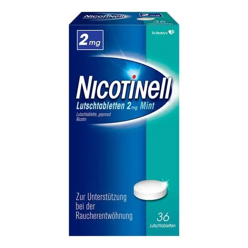 NICOTINELL Lutschtabletten 2 mg Mint - 36 St. - Diskrete Lutschtabletten zur Unterstützung der Raucherentwöhnung. Lindert das Rauchverlangen schnell und effektiv, ideal für starke Raucher. Praktisch für den Alltag.