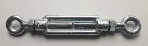 Spannschloss M12 Seilspanner Spannschraube verzinkt für Drahtseil mit Muttern