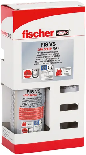 Fischer Montagemörtel FIS VL 150 C SET - Injektionsmörtel für sichere und langlebige Befestigungen, ideal für die Anwendung im Innen- und Außenbereich.