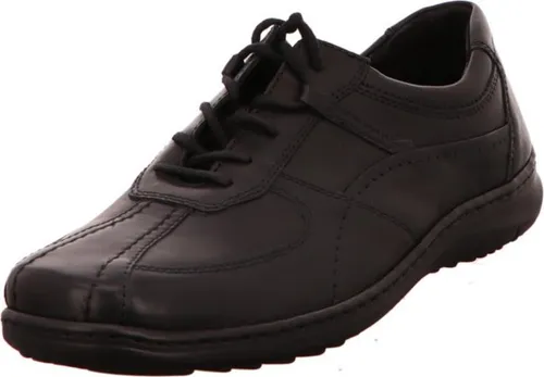 Waldläufer Herren-Sneaker EU 40, Schwarz - Bequemer Comfortschuh aus Leder mit herausnehmbarem Fußbett, ideal für individuelle Einlagen und optimalen Tragekomfort.