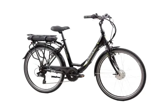 Schiano E-Bike City MOON 26 Zoll - 7-Gang Schwarz - E-Bikes, komfortables Fahren in der Stadt mit 7-Gang-Schaltung und stylischem Design für müheloses Pendeln.