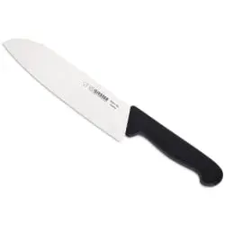 Giesser Santoku Kochmesser 8269 k 18 cm - Küchenmesser mit 18 cm Klinge aus hochwertigem Chrom-Molybdän-Stahl, ideal für präzises Schneiden von Obst und Gemüse, ergonomischer Kunststoffgriff für komfortables Arbeiten.