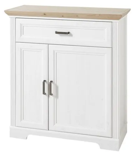 Schuhschrank INNOSTYLE "Jasmin", braun (pinie hell) - Schuhschrank mit 2 Türen und Softclose-Funktion, höhenverstellbaren Einlegeböden und FSC-zertifiziertem Holz, ideal für eine ordentliche Schuhaufbewahrung.