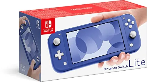 Nintendo Switch Lite Blau - Handheld-Konsole, leicht und tragbar für unterwegs, längere Akkulaufzeit für ausgedehntes Gaming