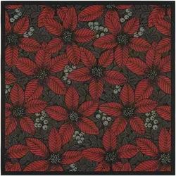 Tischdecke Christmas Flower 900 - 75x75 cm aus Baumwolle von Ekelund - Festliche Tischdecke Christmas Flower 900 von Ekelund, ideal für die Weihnachtszeit. Aus hochwertiger Baumwolle gefertigt, überzeugt sie mit einem eleganten Weihnachtsdesign und einfacher Pflege. Bringen Sie festlichen Charme auf Ihren Tisch!